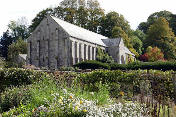 Buckland Abbey Great Barn  from kitchen garden - Tim Edmonds