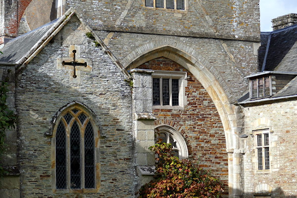 Buckland Abbey south side  detail of former south transept arch - Tim Edmonds
