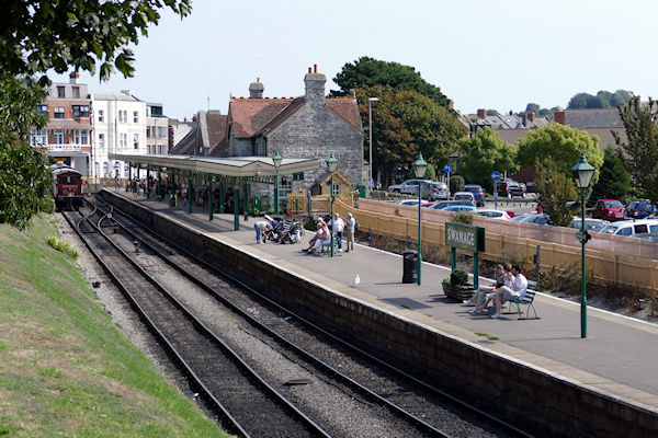 Swanage station from Gilbert  Road - Tim Edmonds