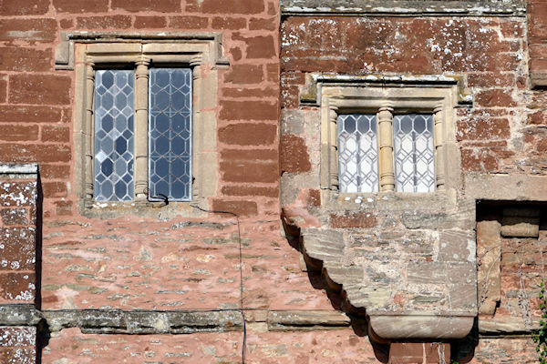 Cothelstone Manor two windows  with baluster mullions. - Tim Edmonds