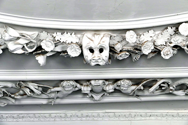 Exeter Quay - Custom House plaster decoration on Long Room ceiling by John Abbot - Tim Edmonds