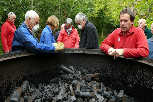 Inside the charcoal kiln - Tim Edmonds