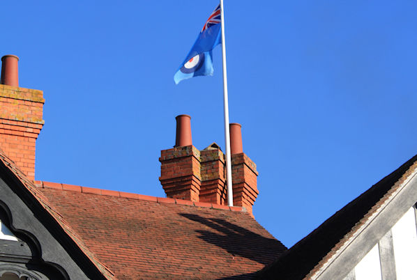 RAF Ensign at Petwood Hotel - Ivor Jones