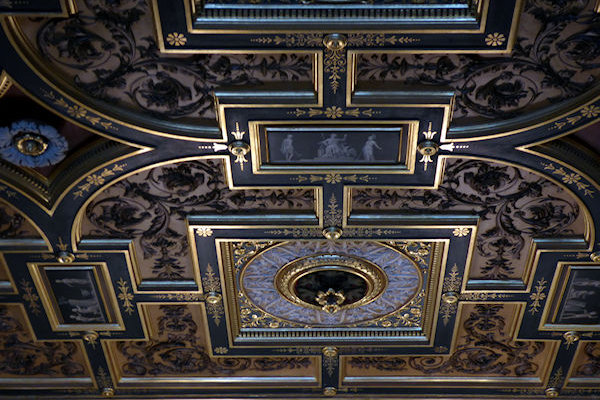 Longleat House Red Library ceiling - Tim Edmonds