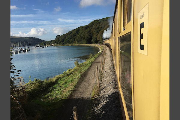View of the Dart from the train - David Beach