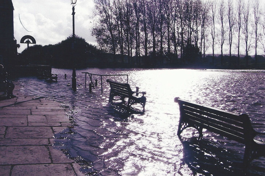 Ann Lang: Floods at Wareham. (Holiday to Purbeck)